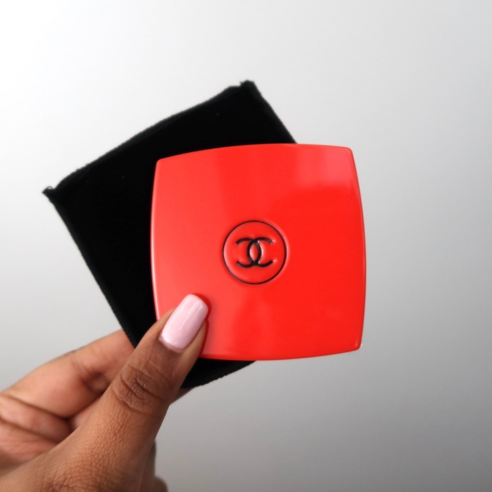 Chanel Double Mirror – Limited Edition Red with Velvet Pouch